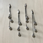 SILVER CHAIN ROUND CHARM PARTS