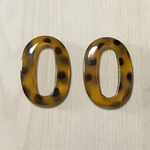 HONEY BROWN DOT OVAL FOOP PARTS