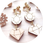 ミラースターのピアス(kumiko様オーダー)