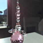 幸せを運んでくれる天使のサンキャッチャー☆ピンク