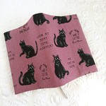ラスト1枚≪再販≫ 黒猫ブックカバー(文庫本size)