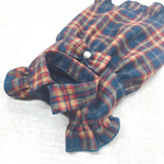 英国調タータンチェック柄 ウールワンピース