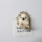 ハリネズミ（羊毛フェルト）マグネットｃ