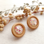 【再販3】*wood ringの耳飾り*