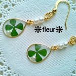 🍀四つ葉のクローバー・ピアス🍀