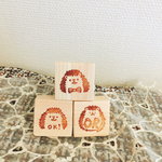 ハリネズミの消しゴムはんこ
