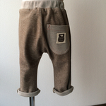 【sale】*80*プチサルエルパンツ(ブラウン杢)