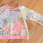 訳あり品【90】ピンクの花のらぐプル
