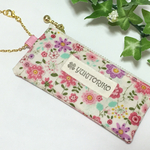  リップポーチ 小花♡ピンクG