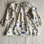 ふんわりダブルガーゼ＊naniIRO花柄フリルスモック
