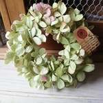 水無月　シンプル紫陽花リース１２ｃｍ