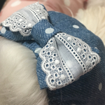 再販♡ サイズオーダー♡薔薇刺繍レースおりぼんスヌード