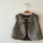 130㎝★ エコファーのリボンベスト