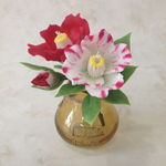 樹脂粘土の花＊椿＊