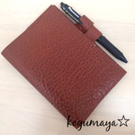 【sale! 】本革 スケジュール帳カバー A6サイズ レザー /2018スケジュール帳付き
