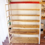 T様オーダー　赤い屋根付きの中型折り畳み分解型什器　*受注生産*