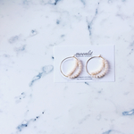 White shell moon pierce