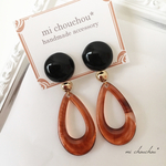 カボション×しずく型パーツピアス/イヤリング