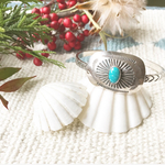 《silver925》vintage oval concho ×  turquoise bangle❤︎