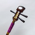 【akk873150様専用ページ】かんざし 「三味線」茶 オリジナル