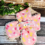 ふわもこあったかマフラー＊ピンクちょうちょ