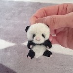ぶら～ん babyパンダ 羊毛フェルト