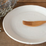 お皿20cm　白マット