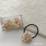 《新作》親子でお揃い♡はかなげあじさいのイヤリング＆ヘアゴム