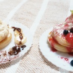 ☆Mさまお取り置き　カフェ風パンケーキのプレート※マグネットに変更可　