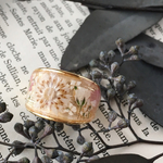 【 こもれびファンタジア ring 】お花を敷き詰めた大ぶりリング