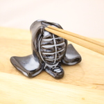 ＜がもら様注文品＞剣道のメン箸置き（青萩色5つ）