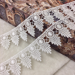 ＊再入荷＊綺麗  ロココ風 ケミカルレース ブレード 白 BK171231 ハンドメイド 手芸 素材 材料 DIY