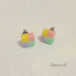 【m様イヤリングオーダー】しかくピアス a