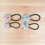 小さなお花のなかよしヘアゴムセット