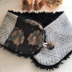 ふんわりあったか大人乙女のプチマフラーorネックウォーマー＊大人ふくろう