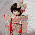 縮緬桜姫(さくらひめ)  着物  振り袖  オビツ11