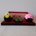 ちりめん  大人の雛まつり  置き物