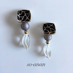 アンティークモダンピアス