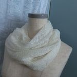 ストレッチレース　白いばら　　ねじりスヌード