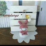 感謝企画５００円（送料別）　ﾐﾆうさぎ雪だるまちゃん☆動物シリーズ　チェーン付き