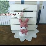 感謝企画５００円（送料別）　ﾐﾆうさぎ雪だるまちゃん☆動物シリーズ　チェーン付き