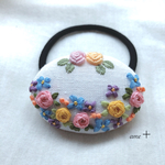 Amende 刺繍ヘアゴム5.5   ブローチへ変更可能 