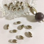 new*⋆20個★丸み長方形★スペーサー★ビーズ★シルバー★ 