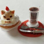 *ミニチュア*2018 しばいちごタルト 戌年 ①薄茶