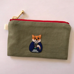 刺繍コインケース 柴さん