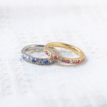 １６連＊ハーフエタニティリング（貴和クリスタル使用）