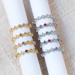 プリンセスモチーフ＊ハーフエタニティリング（貴和クリスタル使用）