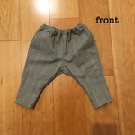 グレンチェックサルエルパンツ