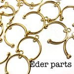 【4個】simple curve charm