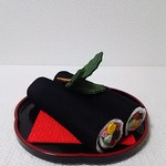 ちりめん  恵方巻  置き物(赤)